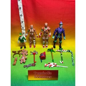 Fortnite Gingerbread Man & ELF Figures